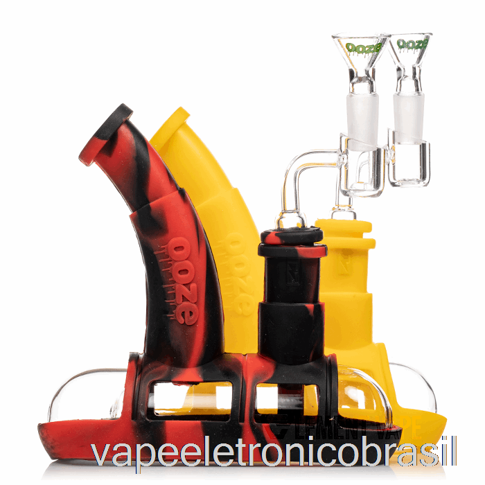 Vape Vaporesso Ooze Steamboat Silicone Tubo De água Rasta (verde/vermelho/amarelo)